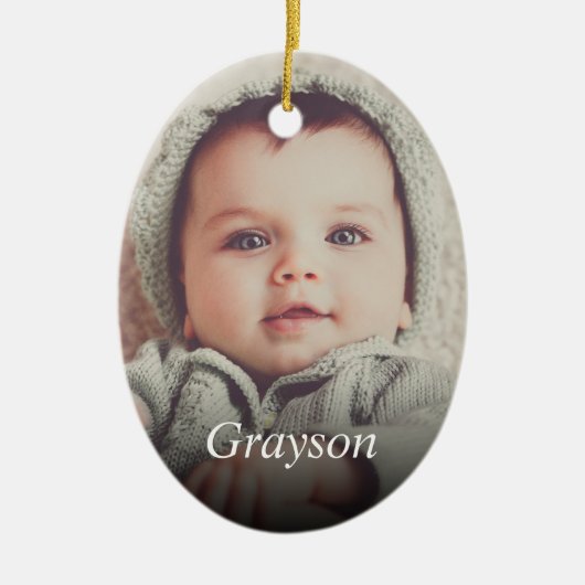 カスタム写真の作成 セラミックオーナメント (正面)