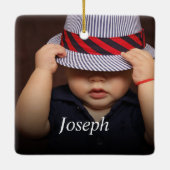 カスタム写真の作成 セラミックオーナメント (裏面)