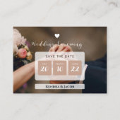 カスタム写真の保存結婚式招待状 エンクロージャーカード (正面)