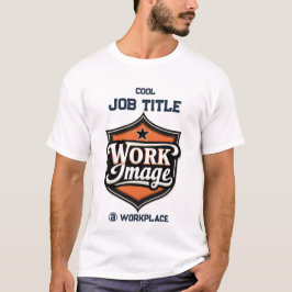 カスタム写真の個人化された職種と職場 Tシャツ