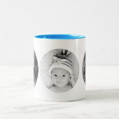 カスタム写真の個人用変更 ツートーンマグカップ (中央)