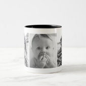 カスタム写真の個人用変更 ツートーンマグカップ (中央)