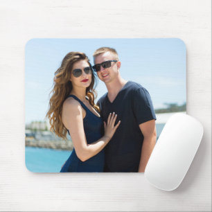 カスタム写真の個人用設定カップル家族の追加写真 マウスパッド