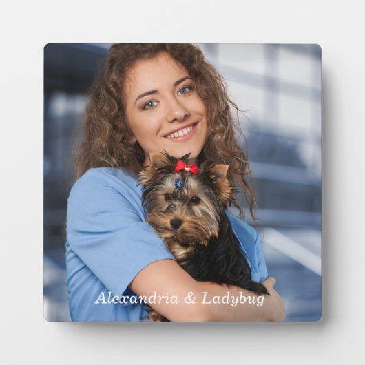 カスタム写真の個人用設定 フォトプラーク (正面)