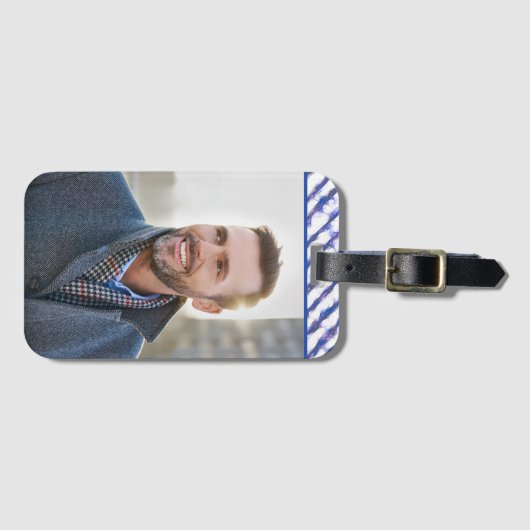 カスタム写真の個人用設定 ラゲッジタグ (正面横)