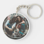 カスタム写真の友だち最高のをパーソナライズ キーホルダー (裏面)