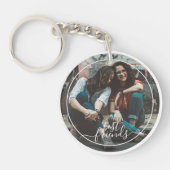 カスタム写真の友だち最高のをパーソナライズ キーホルダー (正面)
