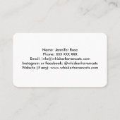 カスタム写真の名刺 名刺 (裏面)