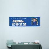 カスタム写真の名前パーソナライズされた卒業 横断幕 (トレードショー)