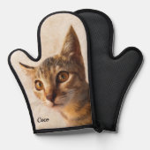 カスタム写真の名前パーソナライズされたCatテンプレート 鍋つかみ (正面/裏面)