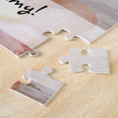 カスタム写真の名前ママ大好き ジグソーパズル (側面)