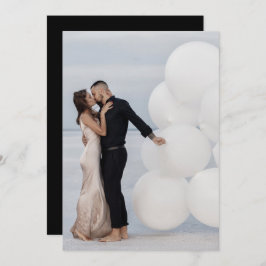 カスタム写真の画像を追加する結婚式の日付を保存 招待状