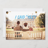 カスタム写真の結婚式の招待 セーブザデート (正面)