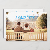 カスタム写真の結婚式の招待 セーブザデート (正面/裏面)