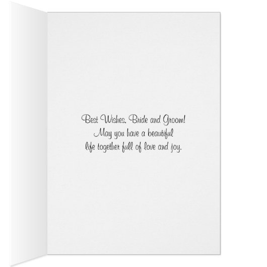 カスタム写真の結婚金ゴールド・フレームおめでとう (内側 (右))