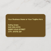 カスタム写真の背景爪、 ネイル技術 名刺 (裏面)