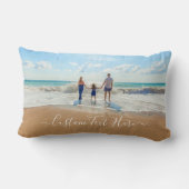 カスタム写真の腰枕あなたの写真と文字 ランバークッション (裏面)