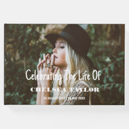 カスタム写真の葬儀お祝い ゲストブック