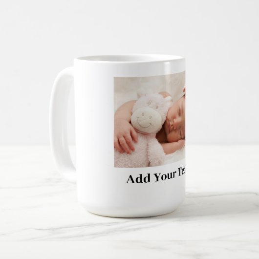 カスタム写真の追加お気に入りの方法 コーヒーマグカップ (正面左)