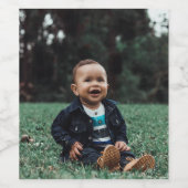 カスタム写真の追加お気に入りの ワインラベル (シングルラベル)