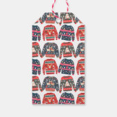 カスタム写真の醜いクリスマスセーター ギフトタグ (裏面)