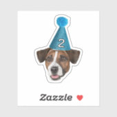 カスタム写真の防水ビニールドッグママ誕生日 シール (シート)