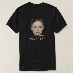 カスタム写真の顔 誕生日またはバチェラーetteパーティー tシャツ