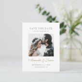 カスタム写真はがき日付を保存するテンプレート 案内ポストカード (スタンド正面)