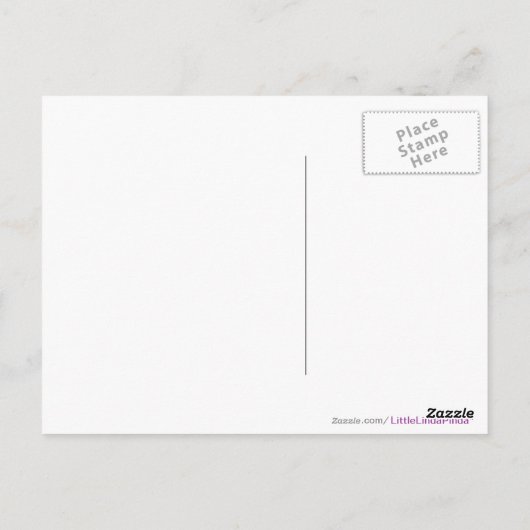 カスタム写真はがき、下のテキスト写真 ポストカード (裏面)