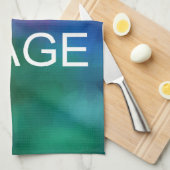 カスタム写真またはビジネスのロモダンゴテンプレート キッチンタオル (四つ折り)