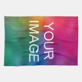 カスタム写真またはビジネスのロモダンゴテンプレート キッチンタオル (横)