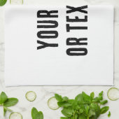 カスタム写真または文字 キッチンタオル (折り畳み)