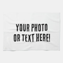 カスタム写真または文字 キッチンタオル