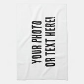 カスタム写真または文字 キッチンタオル (縦)