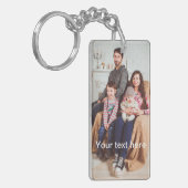 カスタム写真または文字 キーホルダー (正面左)