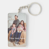 カスタム写真または文字 キーホルダー (裏面)