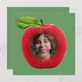 カスタム写真アップルフェイス 招待状 (正面/裏面)