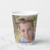 カスタム写真アップロード🎈モノグラム 紙コップ (正面)