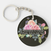 カスタム写真アート名 モノグラム アクリル RD 片面 キーホルダー (正面)