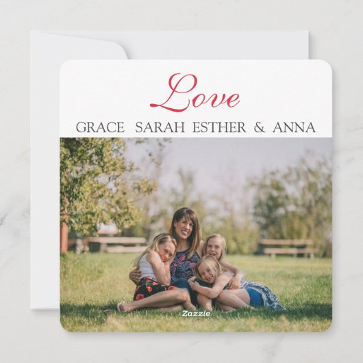 カスタム写真イースターホリデーカード シーズンカード (裏面)