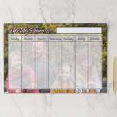 カスタム写真ウィークリープランナーシート紙 ペーパーパッド (インサイチュ)