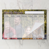 カスタム写真ウィークリープランナーシート紙 ペーパーパッド (折り畳み)