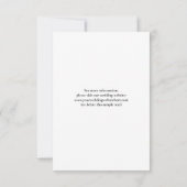 カスタム写真ウェディング日付の保存招待状 セーブザデート (裏面)