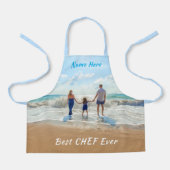 カスタム写真エプロンあなたの写真の名前最高のはChef Ever エプロン (正面)