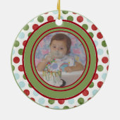 カスタム写真オーナメントテンプレート セラミックオーナメント (裏面)