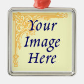 カスタム写真オーナメントテンプレート メタルオーナメント (正面)