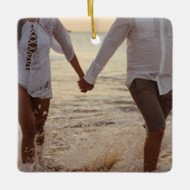 カスタム写真オーナメント|パーソナライズされたKeepsake セラミックオーナメント