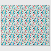 カスタム写真カスタムロゴ犬の恋人猫好きペット ラッピングペーパー (フラット)