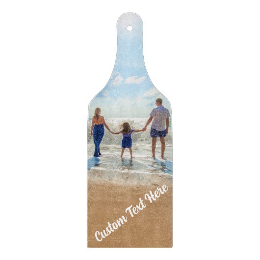 カスタム写真カットボードあなたの写真と文字 カッティングボード (正面)