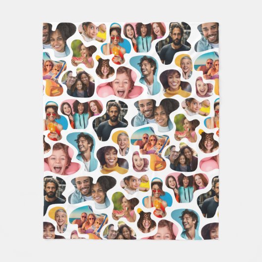 カスタム写真カモフモダンラージ フリースブランケット (正面)